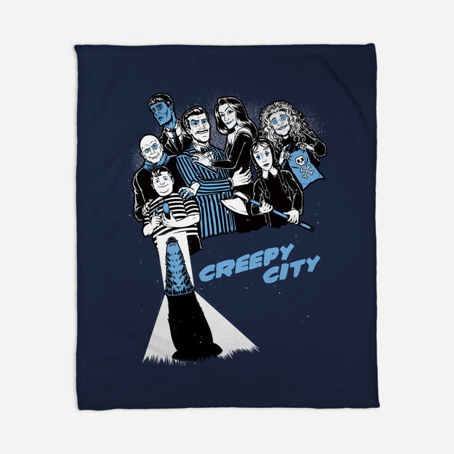 Creepy City-None-Fleece-Blanket-Studio Mootant