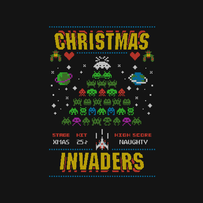 Christmas Invaders-None-Removable Cover w Insert-Throw Pillow-Arinesart