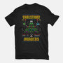 Christmas Invaders-Youth-Basic-Tee-Arinesart