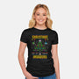 Christmas Invaders-Womens-Fitted-Tee-Arinesart