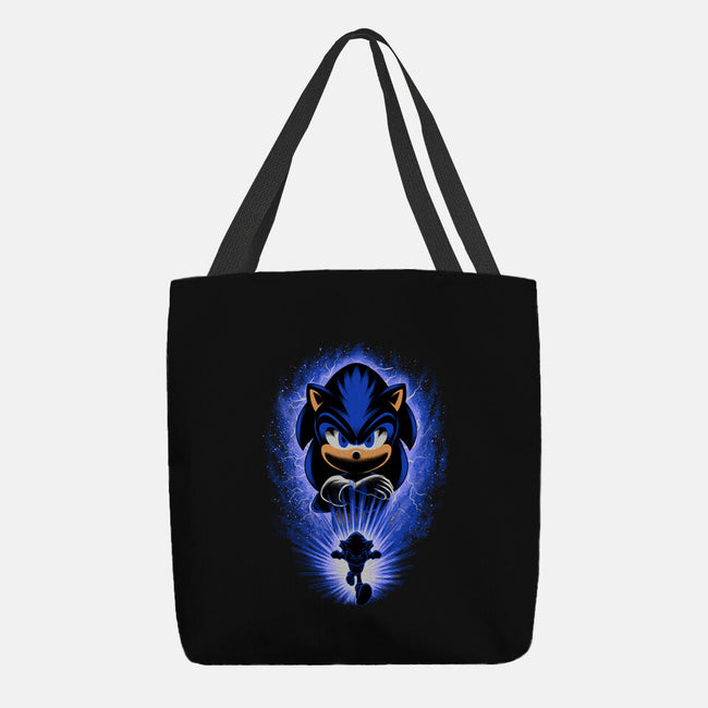 Big Blue Blur-None-Basic Tote-Bag-rmatix