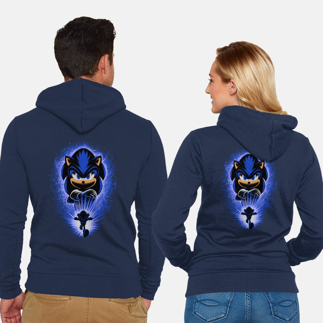 Big Blue Blur-Unisex-Zip-Up-Sweatshirt-rmatix