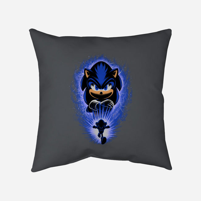 Big Blue Blur-None-Removable Cover w Insert-Throw Pillow-rmatix