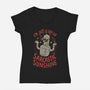 Ray Of Sarcastic Sunshine-Womens-V-Neck-Tee-Arigatees