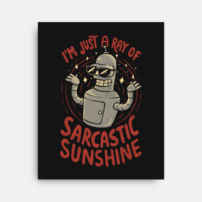 Ray Of Sarcastic Sunshine-None-Stretched-Canvas-Arigatees