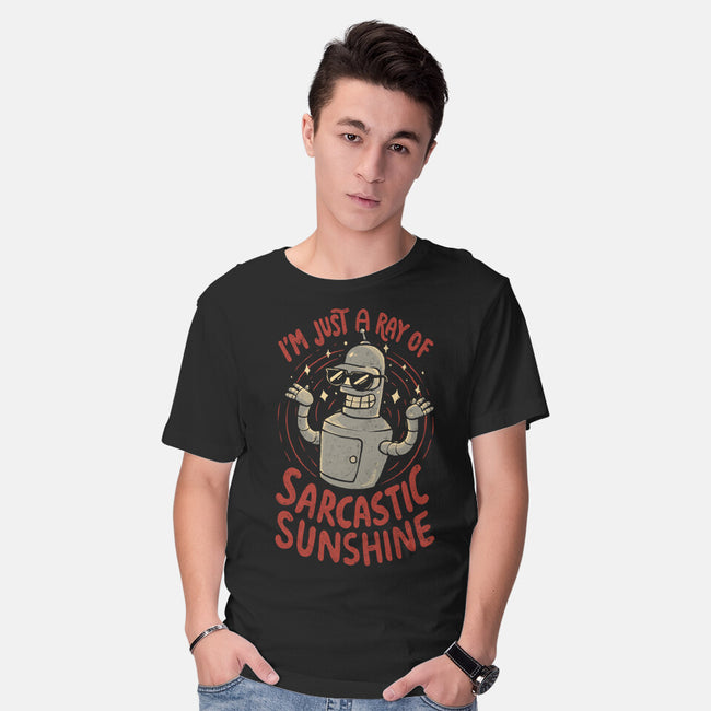 Ray Of Sarcastic Sunshine-Mens-Basic-Tee-Arigatees