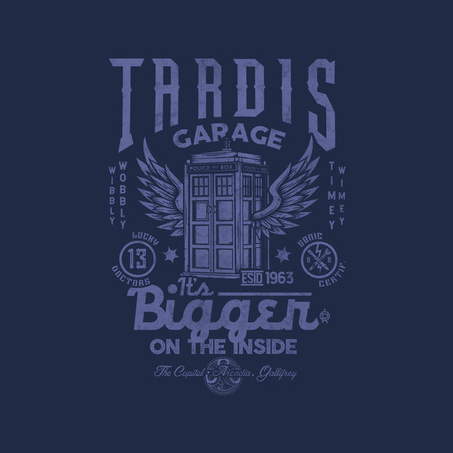 Tardis Garage-Unisex-Pullover-Sweatshirt-Arinesart