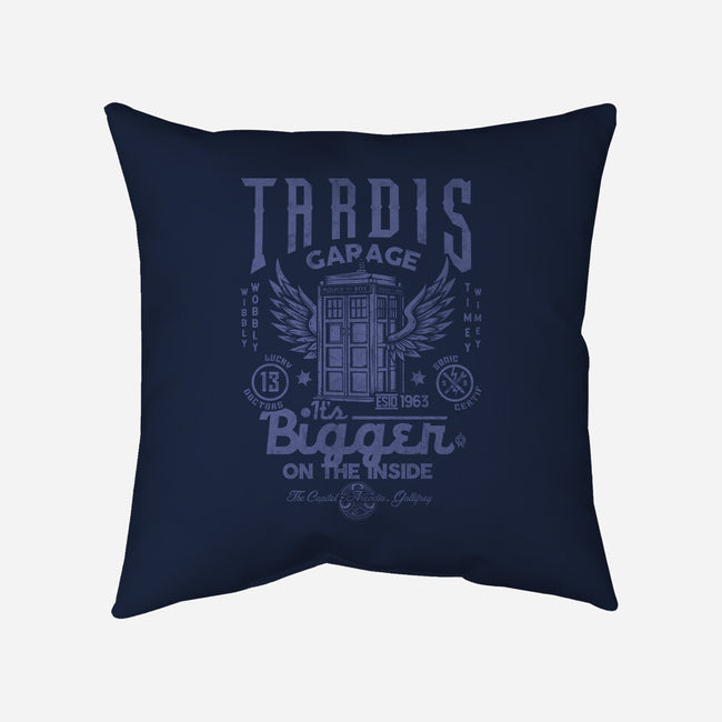 Tardis Garage-None-Removable Cover w Insert-Throw Pillow-Arinesart