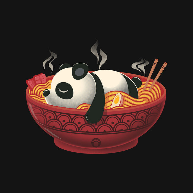 Sleepy Ramen Panda-None-Fleece-Blanket-erion_designs