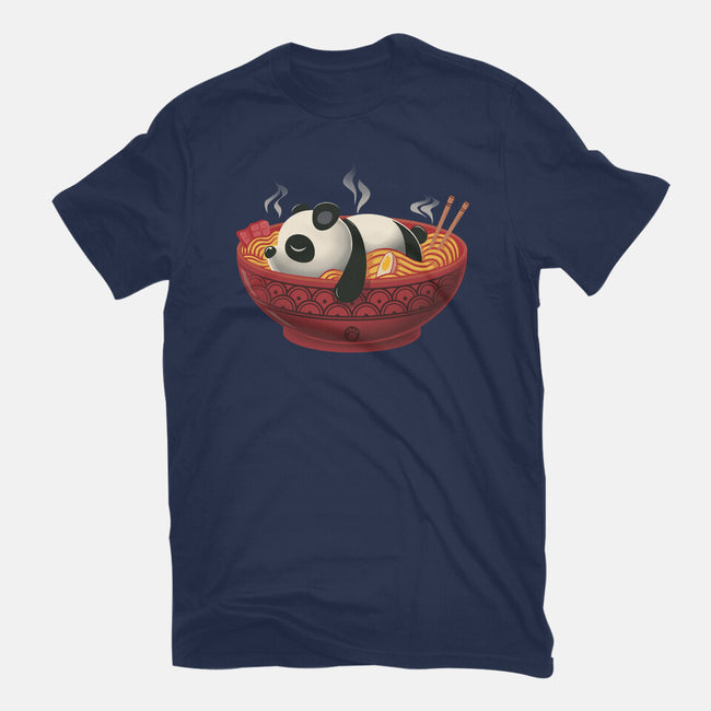 Sleepy Ramen Panda-Womens-Basic-Tee-erion_designs