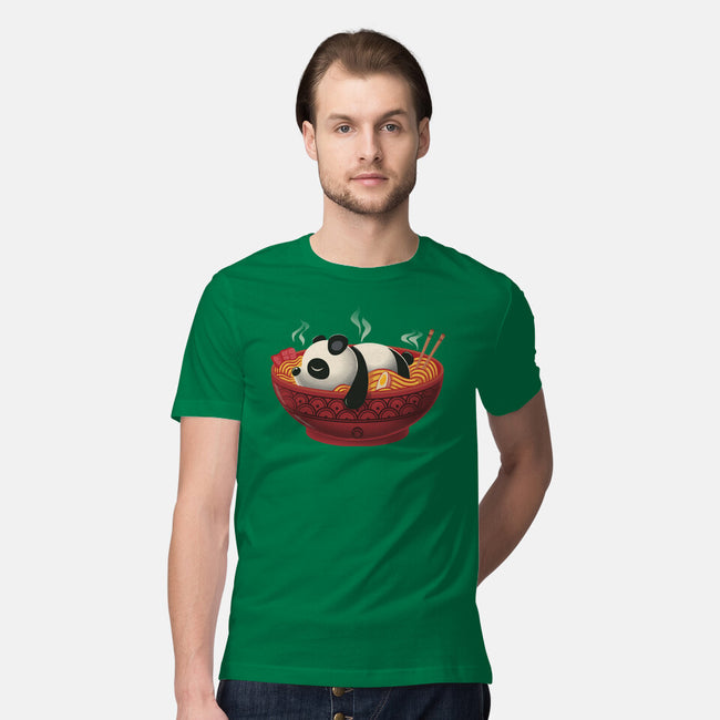 Sleepy Ramen Panda-Mens-Premium-Tee-erion_designs