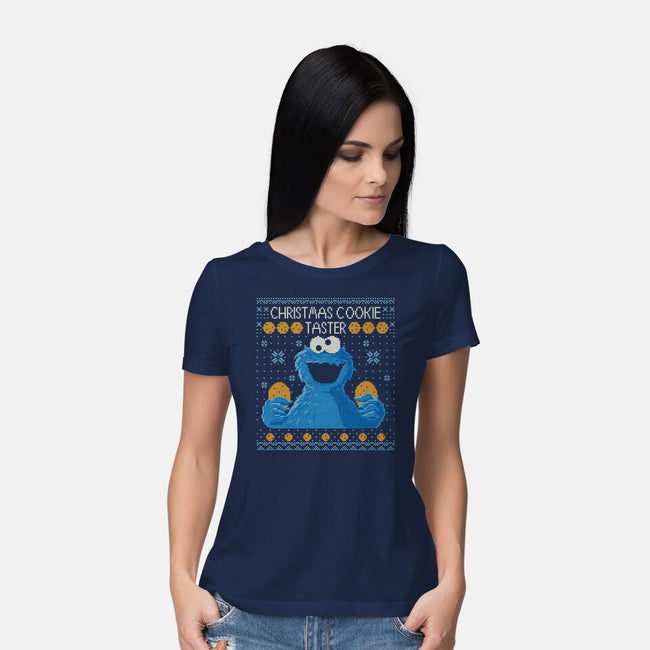 Christmas Cookie Taster-Womens-Basic-Tee-erion_designs