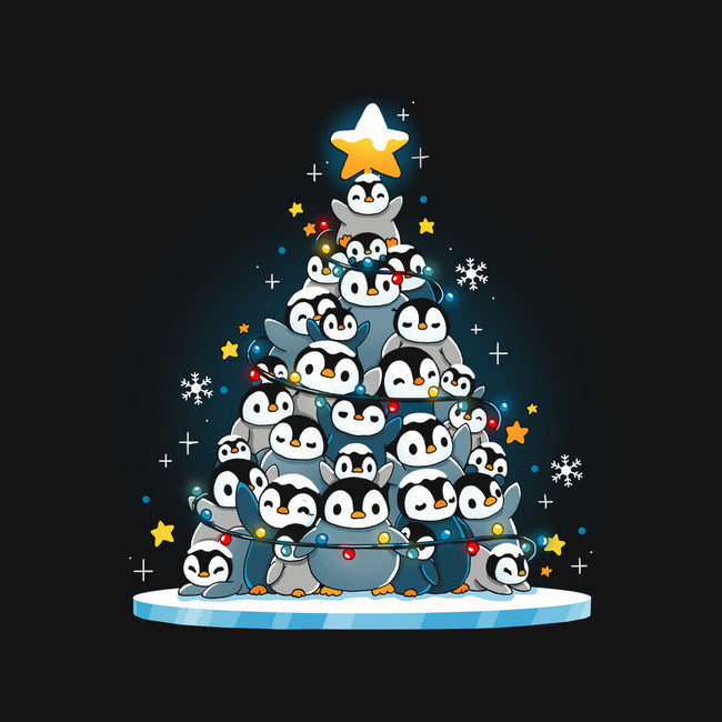 Penguin Christmas Tree-None-Stretched-Canvas-Vallina84