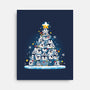 Penguin Christmas Tree-None-Stretched-Canvas-Vallina84