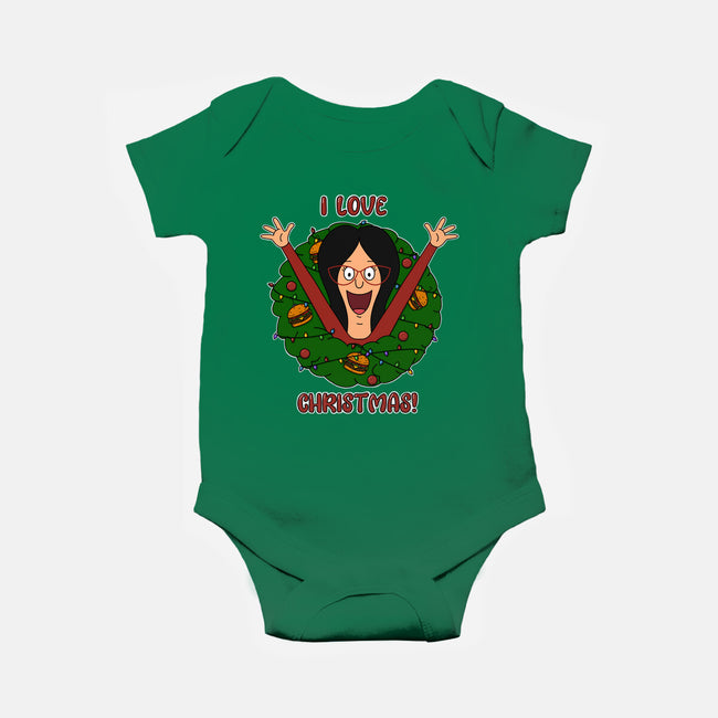 I Love Christmas-Baby-Basic-Onesie-Alexhefe