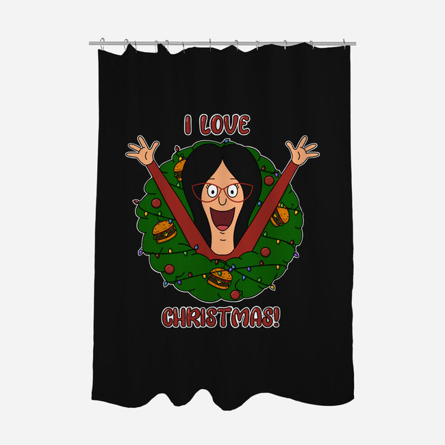 I Love Christmas-None-Polyester-Shower Curtain-Alexhefe