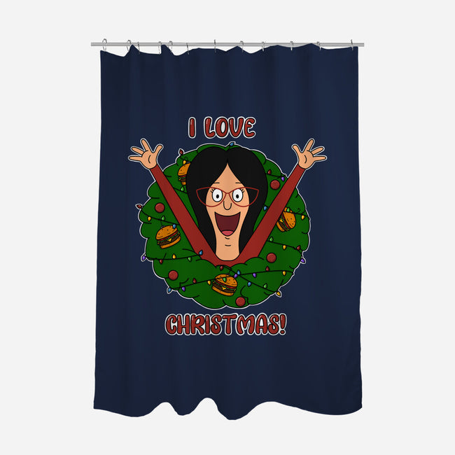 I Love Christmas-None-Polyester-Shower Curtain-Alexhefe