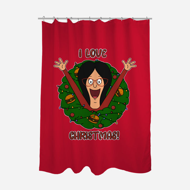 I Love Christmas-None-Polyester-Shower Curtain-Alexhefe