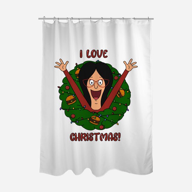 I Love Christmas-None-Polyester-Shower Curtain-Alexhefe