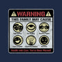 Family Warning-None-Removable Cover w Insert-Throw Pillow-NMdesign