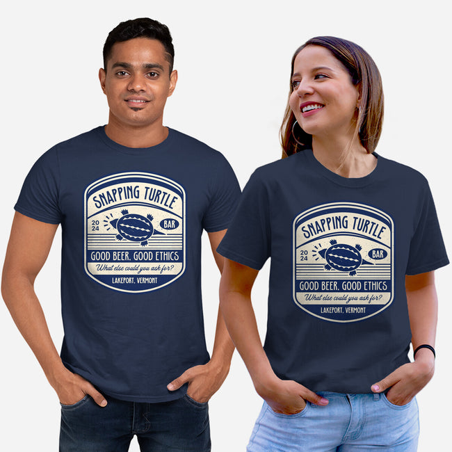 Snapping Turtle Emblem-Unisex-Basic-Tee-LAGELANTEE