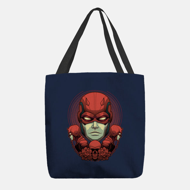 Crimson Devil-None-Basic Tote-Bag-Astrobot Invention