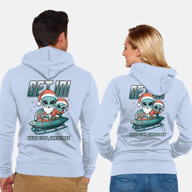 Next Stop Christmas-Unisex-Zip-Up-Sweatshirt-palmstreet