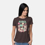 Dino Diner-Womens-Basic-Tee-eduely