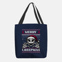 Ugly Sweater Spooky Christmas-None-Basic Tote-Bag-Studio Mootant