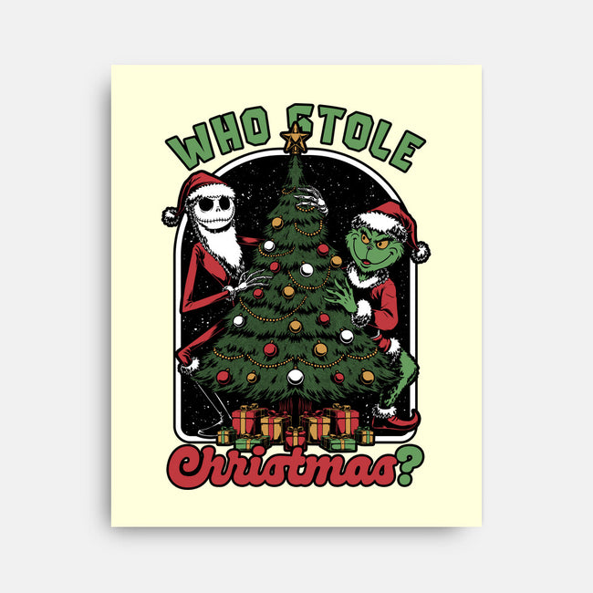 Stealing Christmas Movies-None-Stretched-Canvas-Studio Mootant