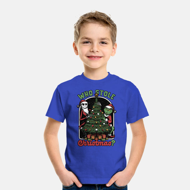 Stealing Christmas Movies-Youth-Basic-Tee-Studio Mootant