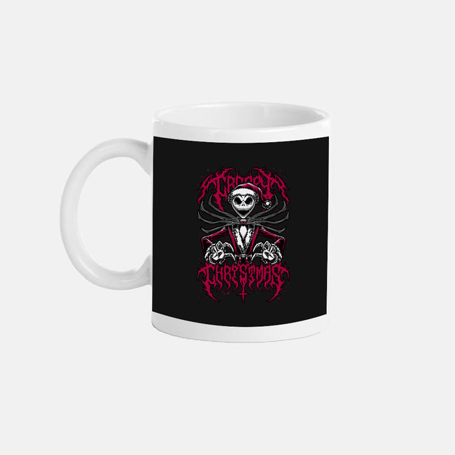 Creepy Christmas Skeleton-None-Mug-Drinkware-Studio Mootant