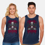 Creepy Christmas Skeleton-Unisex-Basic-Tank-Studio Mootant