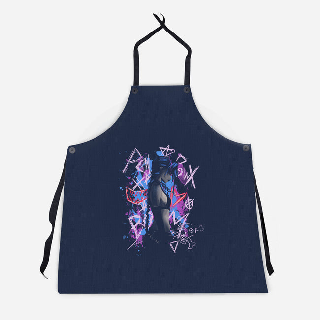 Shadow Crazy Jinx-Unisex-Kitchen-Apron-fanfabio