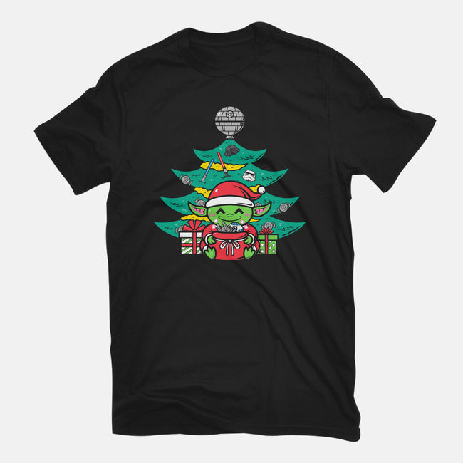 Christmas Tree In A Galaxy Far Away-Youth-Basic-Tee-krisren28