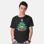 Christmas Tree In A Galaxy Far Away-Mens-Basic-Tee-krisren28