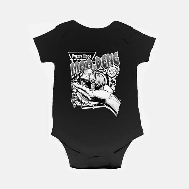 Pygmy Hippo Queen-Baby-Basic-Onesie-palmstreet