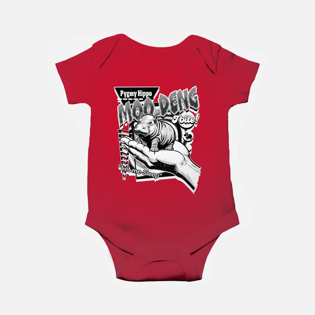 Pygmy Hippo Queen-Baby-Basic-Onesie-palmstreet