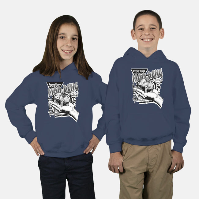 Pygmy Hippo Queen-Youth-Pullover-Sweatshirt-palmstreet