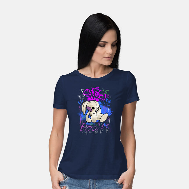 Jinx Bunny-Womens-Basic-Tee-fanfabio