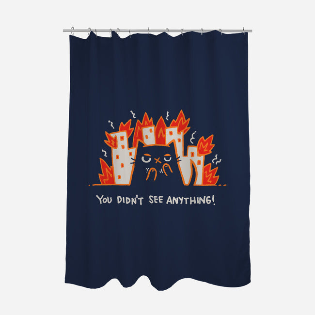 You Didn't See Anything-None-Polyester-Shower Curtain-Wenceslao A Romero