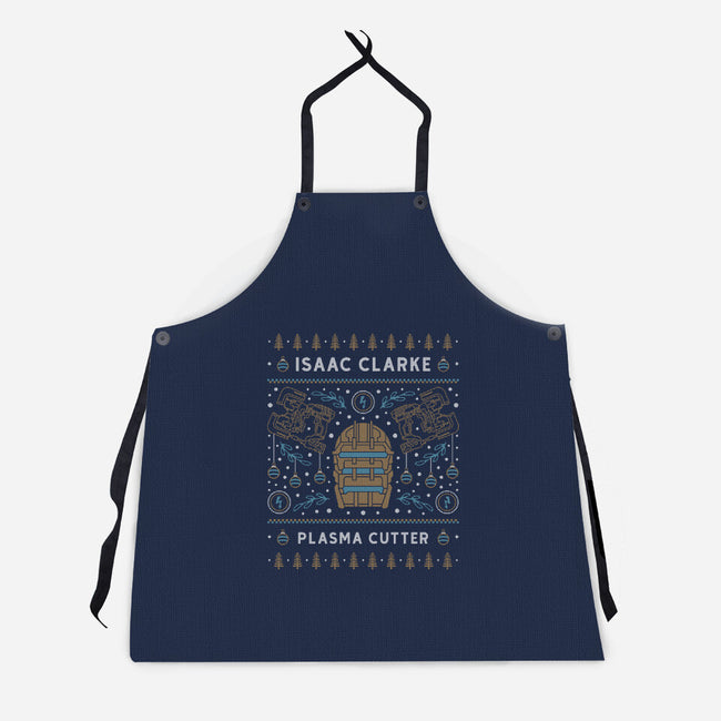 Isaac Clarke Ugly Sweater-Unisex-Kitchen-Apron-LAGELANTEE