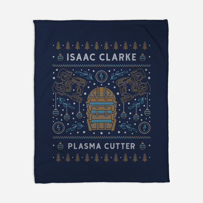 Isaac Clarke Ugly Sweater-None-Fleece-Blanket-LAGELANTEE