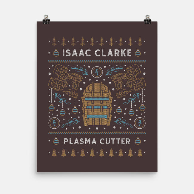 Isaac Clarke Ugly Sweater-None-Matte-Poster-LAGELANTEE