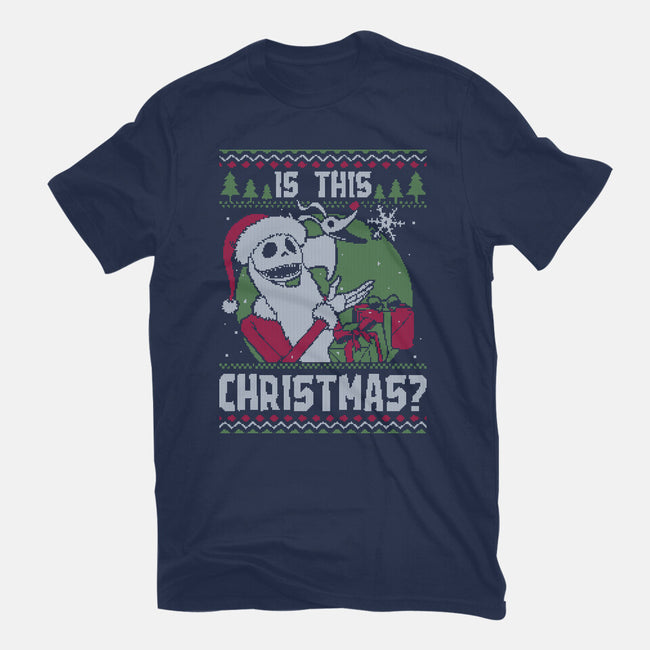 Ugly Sweater Skeleton Christmas-Youth-Basic-Tee-Studio Mootant