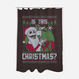 Ugly Sweater Skeleton Christmas-None-Polyester-Shower Curtain-Studio Mootant