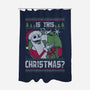 Ugly Sweater Skeleton Christmas-None-Polyester-Shower Curtain-Studio Mootant