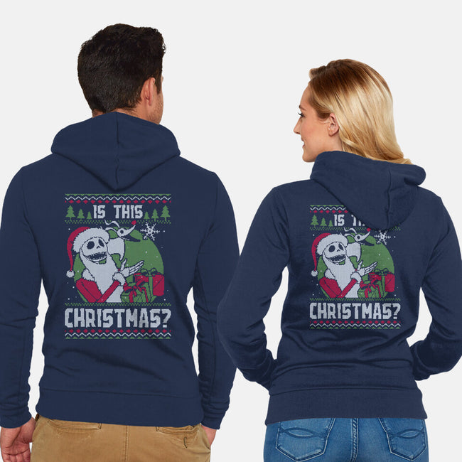 Ugly Sweater Skeleton Christmas-Unisex-Zip-Up-Sweatshirt-Studio Mootant