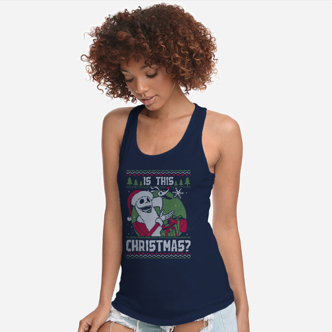 Ugly Sweater Skeleton Christmas-Womens-Racerback-Tank-Studio Mootant