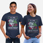 Ugly Sweater Skeleton Christmas-Unisex-Basic-Tee-Studio Mootant